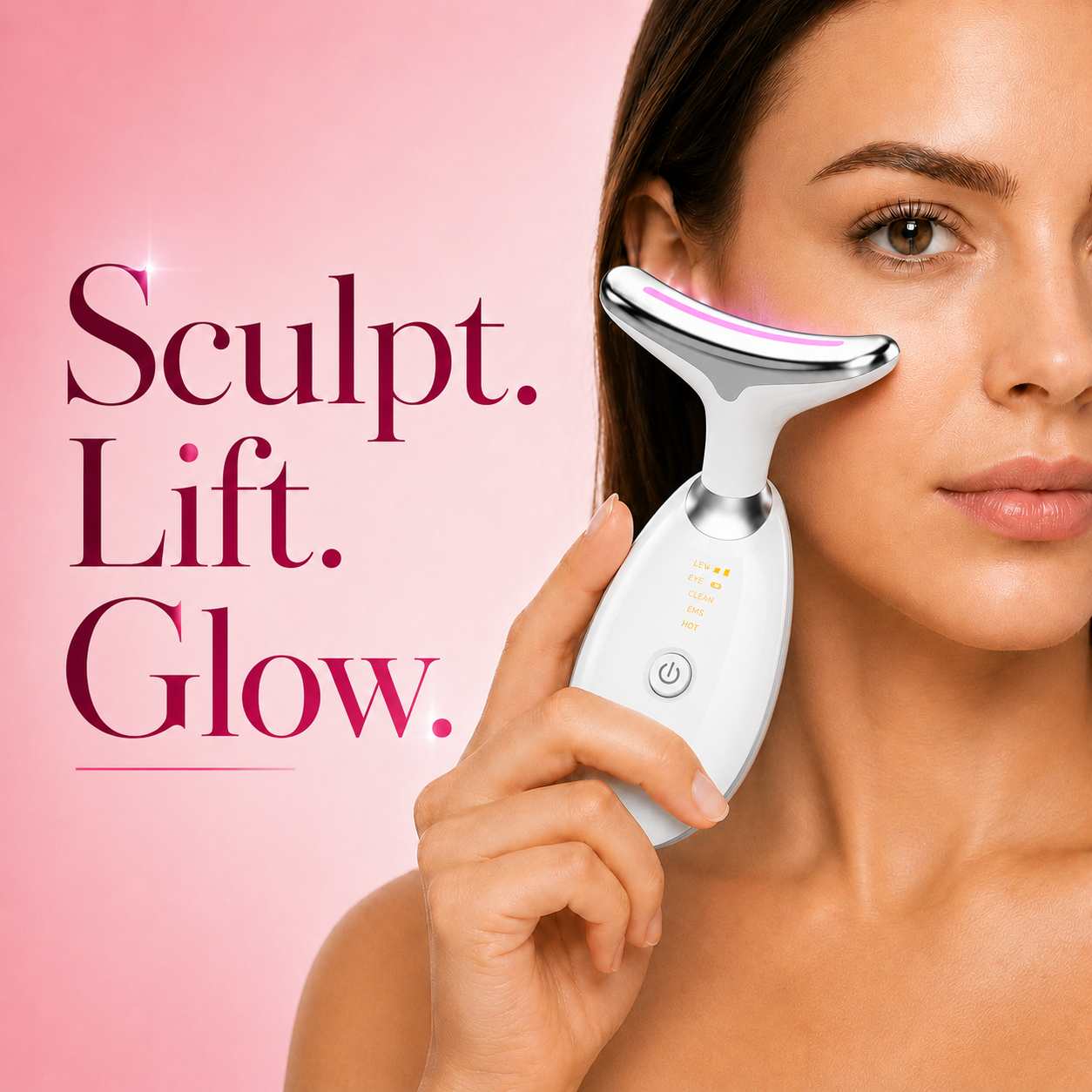 LED Glow Sonic Massager